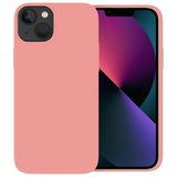 Ceezs iPhone 13 hoesje siliconen (knalroze)
