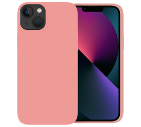 Ceezs iPhone 13 hoesje siliconen (knalroze)