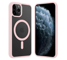 ShieldCase® iPhone 11 Pro Magsafe hoesje transparant gekleurde rand (roze) ShieldCase® iPhone 11 Pro Magsafe hoesje transparant gekleurde rand (roze)