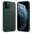 ShieldCase® ShieldCase iPhone 11 Pro Magsafe hoesje transparant gekleurde rand (groen)