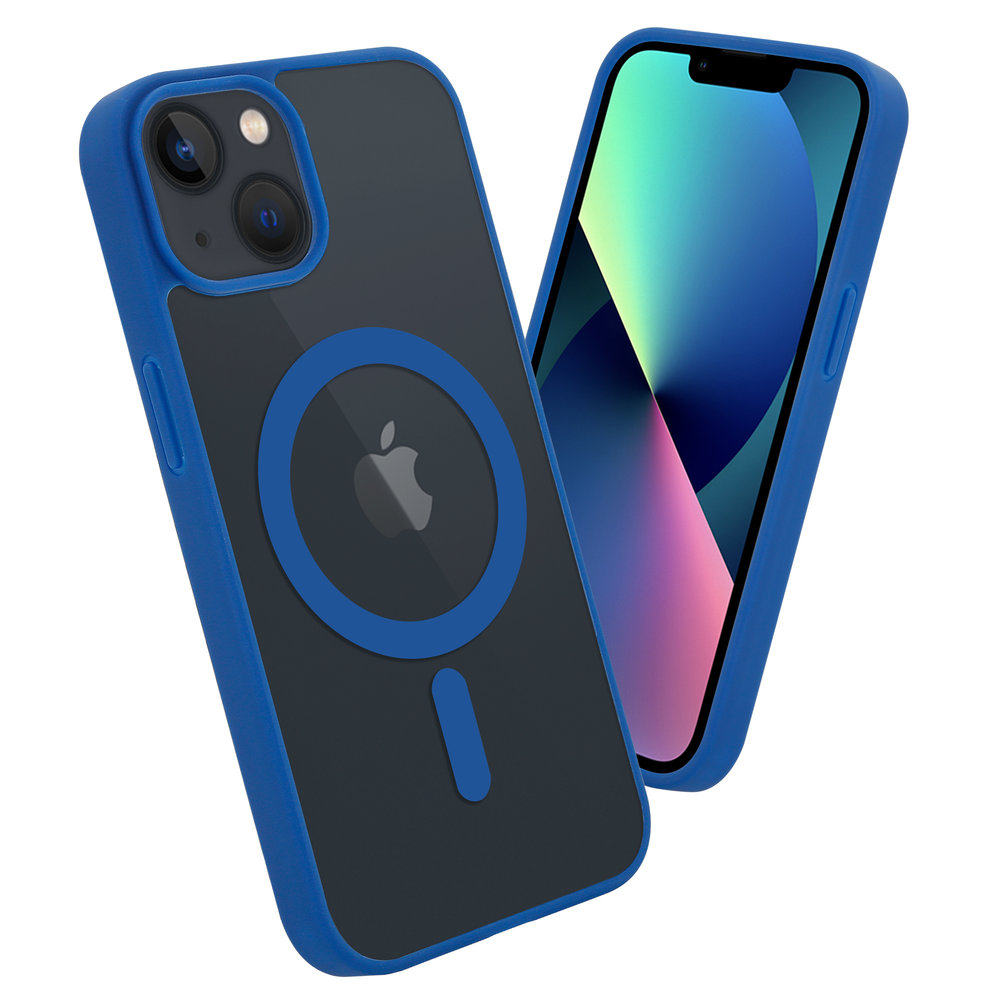ShieldCase® ShieldCase iPhone 13 Magsafe hoesje transparant gekleurde rand (blauw) ShieldCase® ShieldCase iPhone 13 Magsafe hoesje transparant gekleurde rand (blauw)