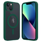 ShieldCase® ShieldCase iPhone 13 Magsafe hoesje transparant gekleurde rand (groen)