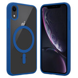 ShieldCase® iPhone Xr Magsafe hoesje transparant gekleurde rand (blauw) ShieldCase® iPhone Xr Magsafe hoesje transparant gekleurde rand (blauw)