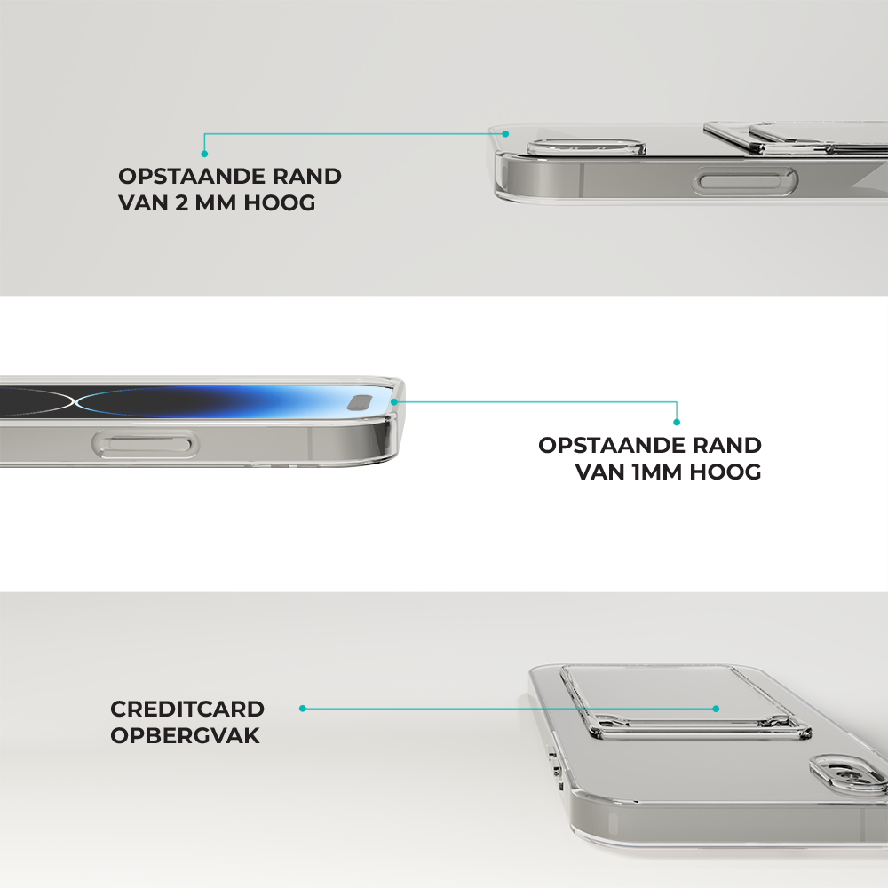 ShieldCase® ShieldCase iPhone 7/8/SE shock case hoesje pasjeshouder ShieldCase® ShieldCase iPhone 7/8/SE shock case hoesje pasjeshouder