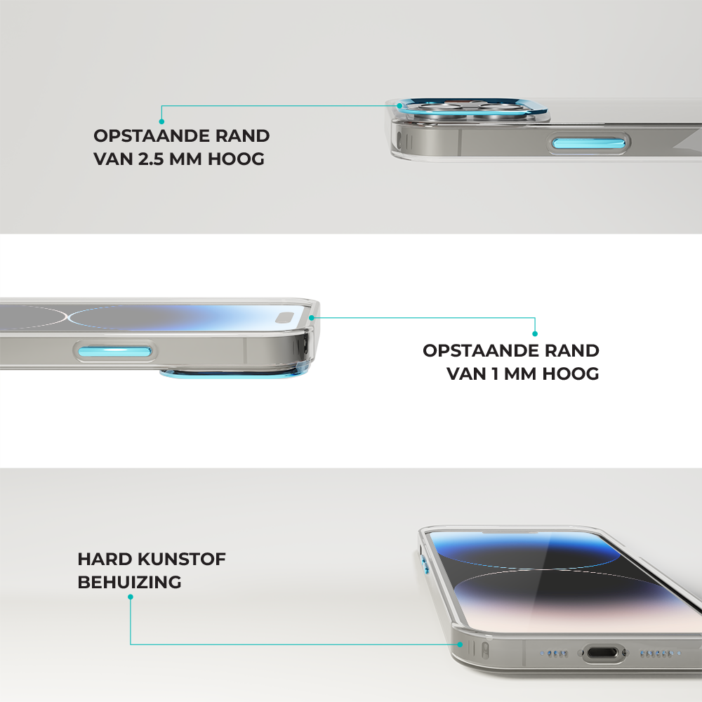 Coverzs Coverzs iPhone 12 hard case met metalen camera bumper (blauw) Coverzs Coverzs iPhone 12 hard case met metalen camera bumper (blauw)
