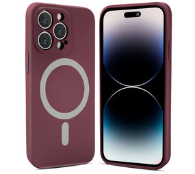 ShieldCase® iPhone 13 Pro Max Magsafe hoesje siliconen zijde (bordeaux) ShieldCase® iPhone 13 Pro Max Magsafe hoesje siliconen zijde (bordeaux)