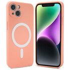 ShieldCase® ShieldCase iPhone 13 Magsafe hoesje siliconen zijde (roze)