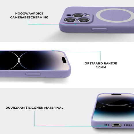ShieldCase® ShieldCase iPhone 12 Pro Magsafe hoesje siliconen zijde (lila) ShieldCase® ShieldCase iPhone 12 Pro Magsafe hoesje siliconen zijde (lila)