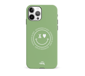 xoxo Wildhearts Kindness Is Key Green - iPhone 12 Pro Max hoesje xoxo Wildhearts Kindness Is Key Green - iPhone 12 Pro Max hoesje