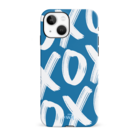 xoxo Wildhearts xoxo Wildhearts Can't Talk Now Blue - iPhone 14 hoesje