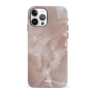 xoxo Wildhearts xoxo Wildhearts Marble Brown Sugar - iPhone 12 Pro Max hoesje