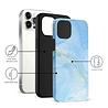xoxo Wildhearts xoxo Wildhearts Marble Blue - iPhone 12 Pro hoesje xoxo Wildhearts xoxo Wildhearts Marble Blue - iPhone 12 Pro hoesje