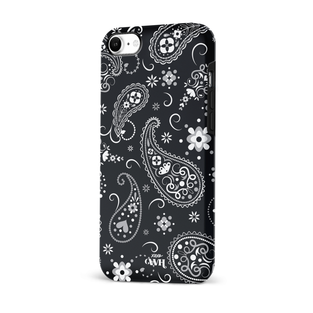 xoxo Wildhearts xoxo Wildhearts Paisley Dawn Black - iPhone 7/8 SE hoesje xoxo Wildhearts xoxo Wildhearts Paisley Dawn Black - iPhone 7/8 SE hoesje
