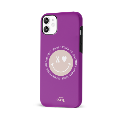 xoxo Wildhearts xoxo Wildhearts No Bad Vibes - iPhone 11 hoesje xoxo Wildhearts xoxo Wildhearts No Bad Vibes - iPhone 11 hoesje