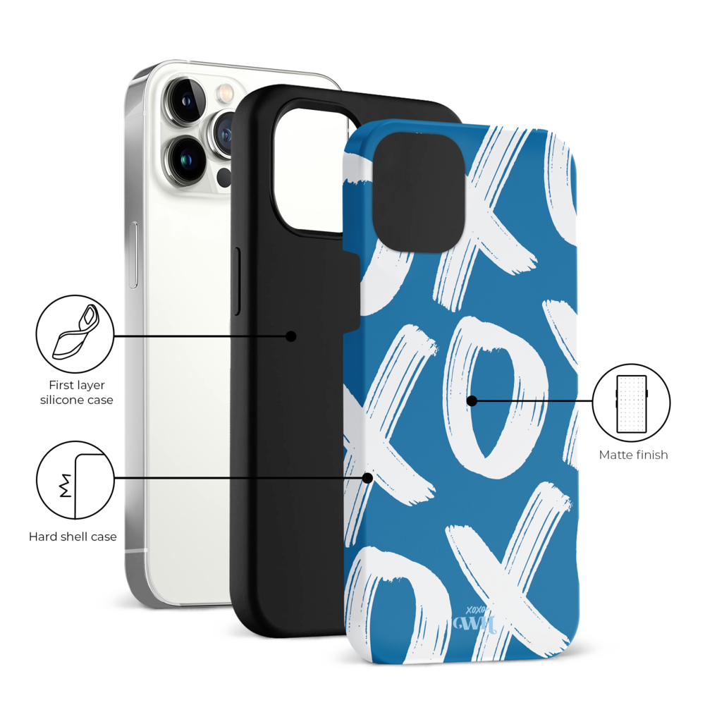 xoxo Wildhearts xoxo Wildhearts Can't Talk Now Blue - iPhone 11 Pro Max hoesje xoxo Wildhearts xoxo Wildhearts Can't Talk Now Blue - iPhone 11 Pro Max hoesje