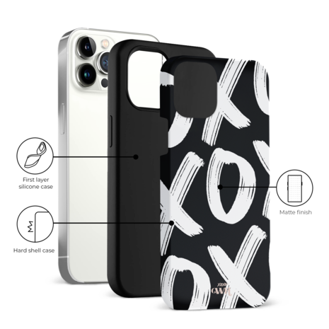 xoxo Wildhearts xoxo Wildhearts Can't Talk Now Black - iPhone 12 Pro hoesje xoxo Wildhearts xoxo Wildhearts Can't Talk Now Black - iPhone 12 Pro hoesje