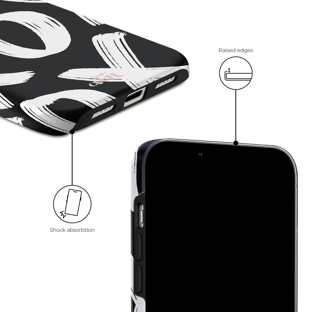 xoxo Wildhearts xoxo Wildhearts Can't Talk Now Black - iPhone 12 Pro hoesje xoxo Wildhearts xoxo Wildhearts Can't Talk Now Black - iPhone 12 Pro hoesje