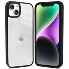 Coverzs Coverzs iPhone 14 Plus hoesje acryl rand mat (zwart)