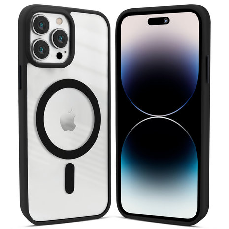 Coverzs Coverzs iPhone 12 Pro Max hoesje Magsafe mat (zwart) Coverzs Coverzs iPhone 12 Pro Max hoesje Magsafe mat (zwart)