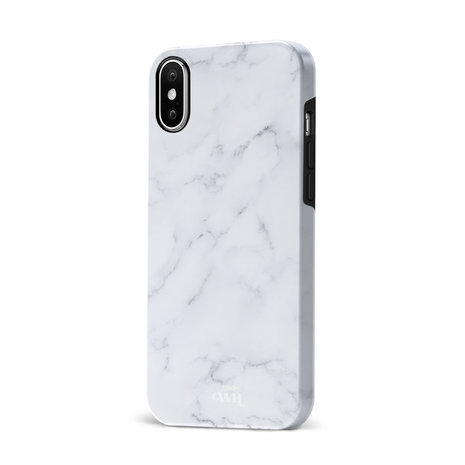 xoxo Wildhearts xoxo Wildhearts Marble White Lies - iPhone X/XS hoesje xoxo Wildhearts xoxo Wildhearts Marble White Lies - iPhone X/XS hoesje