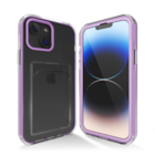 ShieldCase® ShieldCase iPhone 13 Mini pasjeshouder hoesje bumper (paars)
