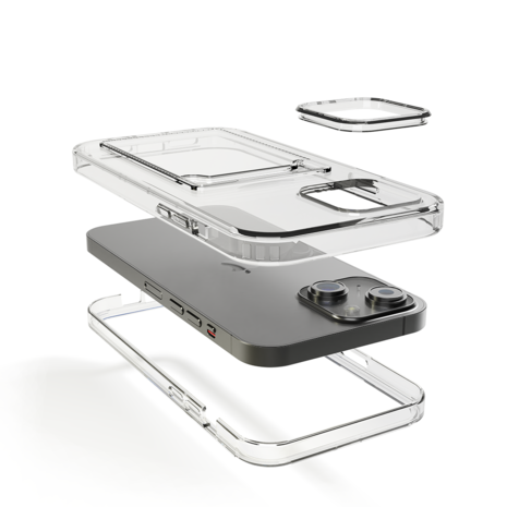 ShieldCase® ShieldCase iPhone 13 pasjeshouder hoesje bumper (transparant) ShieldCase® ShieldCase iPhone 13 pasjeshouder hoesje bumper (transparant)