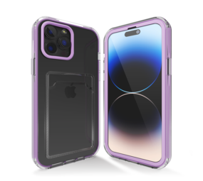 ShieldCase® iPhone 11 Pro pasjeshouder hoesje bumper (paars) ShieldCase® iPhone 11 Pro pasjeshouder hoesje bumper (paars)