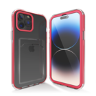 ShieldCase® ShieldCase iPhone 13 Pro pasjeshouder hoesje bumper (knalroze)