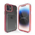 ShieldCase® ShieldCase iPhone 12 pasjeshouder hoesje bumper (pink)