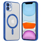Coverzs Coverzs iPhone 11 Magsafe hoesje met camera cover (blauw)