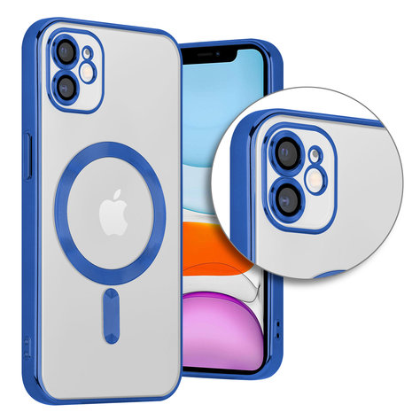 Coverzs Coverzs iPhone 11 Magsafe hoesje met camera cover (blauw) Coverzs Coverzs iPhone 11 Magsafe hoesje met camera cover (blauw)