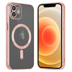 Coverzs Coverzs iPhone 12 Magsafe hoesje met camera cover (roségoud)