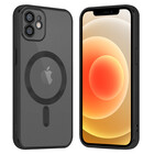 Coverzs Coverzs iPhone 12 Magsafe hoesje met camera cover (zwart)