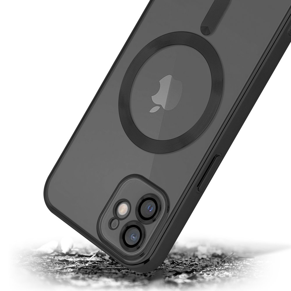 iPhone 12 Magsafe hoesje met camera cover (zwart) PhoneFactory
