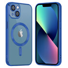 Coverzs Coverzs iPhone 13 Magsafe hoesje met camera cover (blauw)