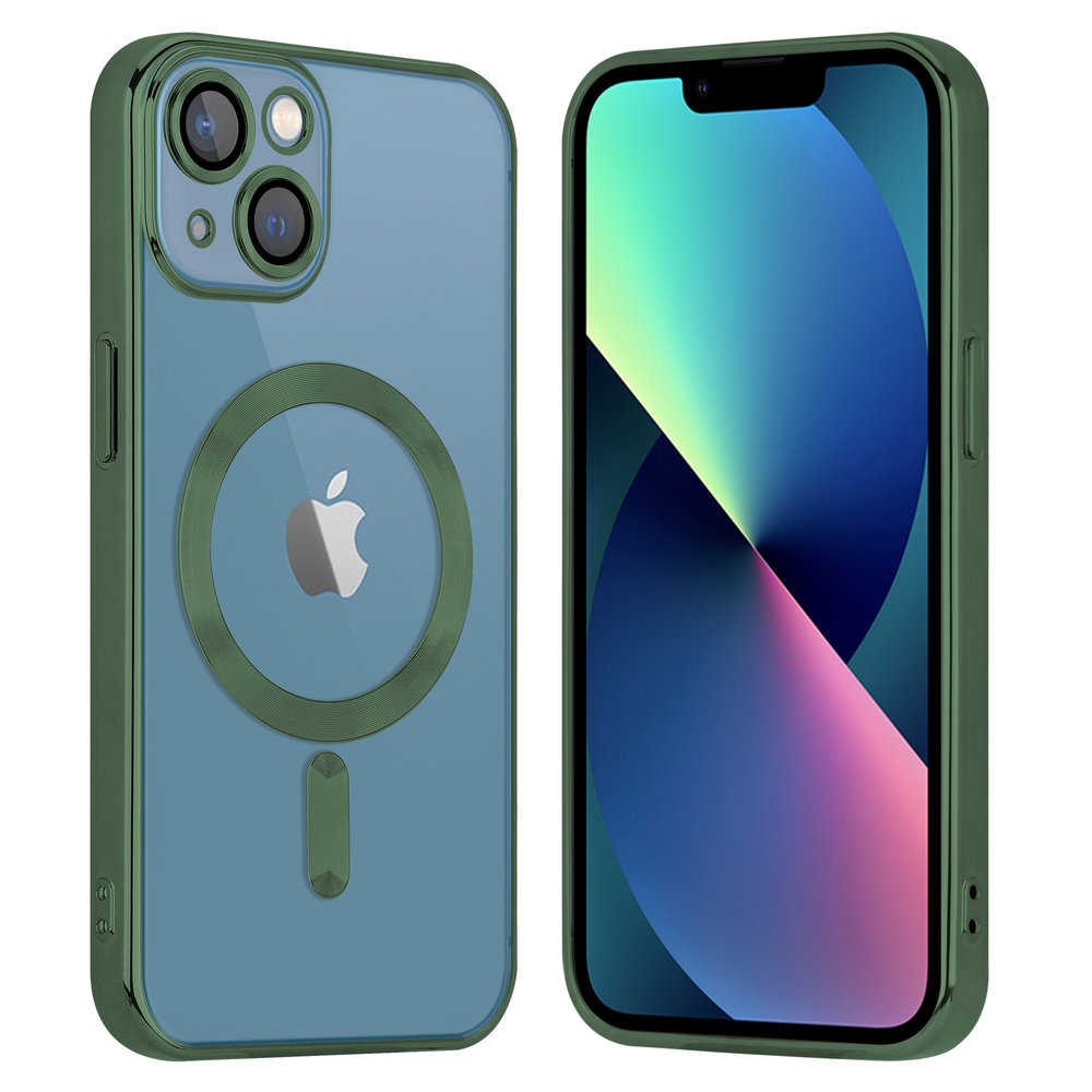 Coverzs Coverzs iPhone 13 Magsafe hoesje met camera cover (donkergroen) Coverzs Coverzs iPhone 13 Magsafe hoesje met camera cover (donkergroen)