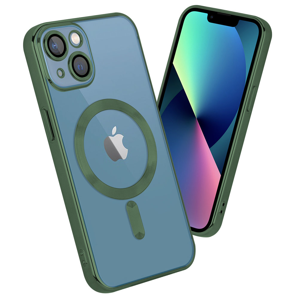 Coverzs Coverzs iPhone 13 Magsafe hoesje met camera cover (donkergroen) Coverzs Coverzs iPhone 13 Magsafe hoesje met camera cover (donkergroen)