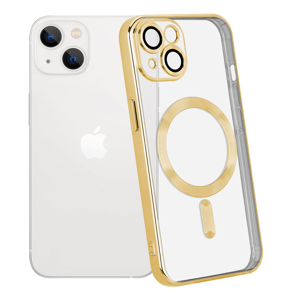 Coverzs Coverzs iPhone 14 Magsafe hoesje met camera cover (goud) Coverzs Coverzs iPhone 14 Magsafe hoesje met camera cover (goud)