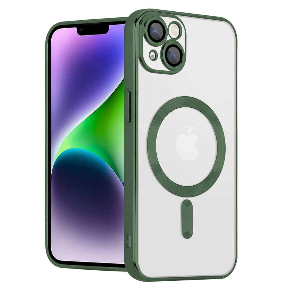 Coverzs Coverzs iPhone 14 Plus Magsafe hoesje met camera cover (donkergroen) Coverzs Coverzs iPhone 14 Plus Magsafe hoesje met camera cover (donkergroen)