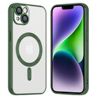 Coverzs Coverzs iPhone 14 Plus Magsafe hoesje met camera cover (donkergroen)