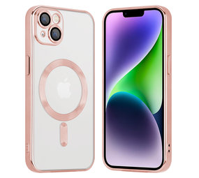 Coverzs iPhone 14 Plus Magsafe hoesje met camera cover (roze) Coverzs iPhone 14 Plus Magsafe hoesje met camera cover (roze)