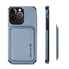 Coverzs Coverzs iPhone 13 Pro Magsafe gevlochten hoesje met pasjeshouder (blauw) Coverzs Coverzs iPhone 13 Pro Magsafe gevlochten hoesje met pasjeshouder (blauw)