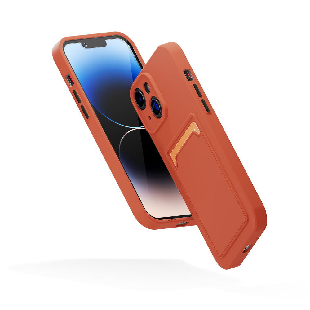 ShieldCase® ShieldCase iPhone 13 Mini backcover hoesje met pashouder (terracotta) ShieldCase® ShieldCase iPhone 13 Mini backcover hoesje met pashouder (terracotta)