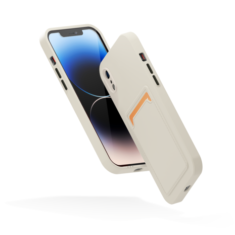 ShieldCase® ShieldCase iPhone Xr backcover hoesje met pashouder (wit) ShieldCase® ShieldCase iPhone Xr backcover hoesje met pashouder (wit)