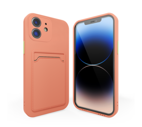 vitamine tobben Elektricien iPhone 11 backcover hoesje met pashouder (roze) - Phone-Factory