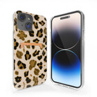 ShieldCase® ShieldCase iPhone 13 hoesje pasjes (Lovely Leopard)