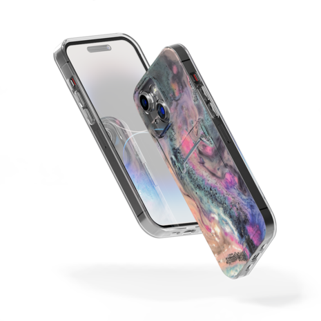 ShieldCase® ShieldCase iPhone 13 hoesje pasjes (Pastel Party) ShieldCase® ShieldCase iPhone 13 hoesje pasjes (Pastel Party)