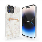 ShieldCase® ShieldCase iPhone 12 hoesje pasjes (Elegant Marble)