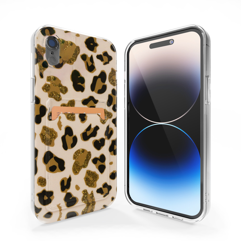 Reis Wonderbaarlijk walgelijk iPhone Xr hoesje pasjes (Lovely Leopard) - Phone-Factory