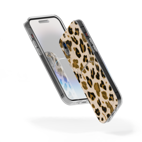 ShieldCase® ShieldCase iPhone Xr hoesje pasjes (Lovely Leopard) ShieldCase® ShieldCase iPhone Xr hoesje pasjes (Lovely Leopard)